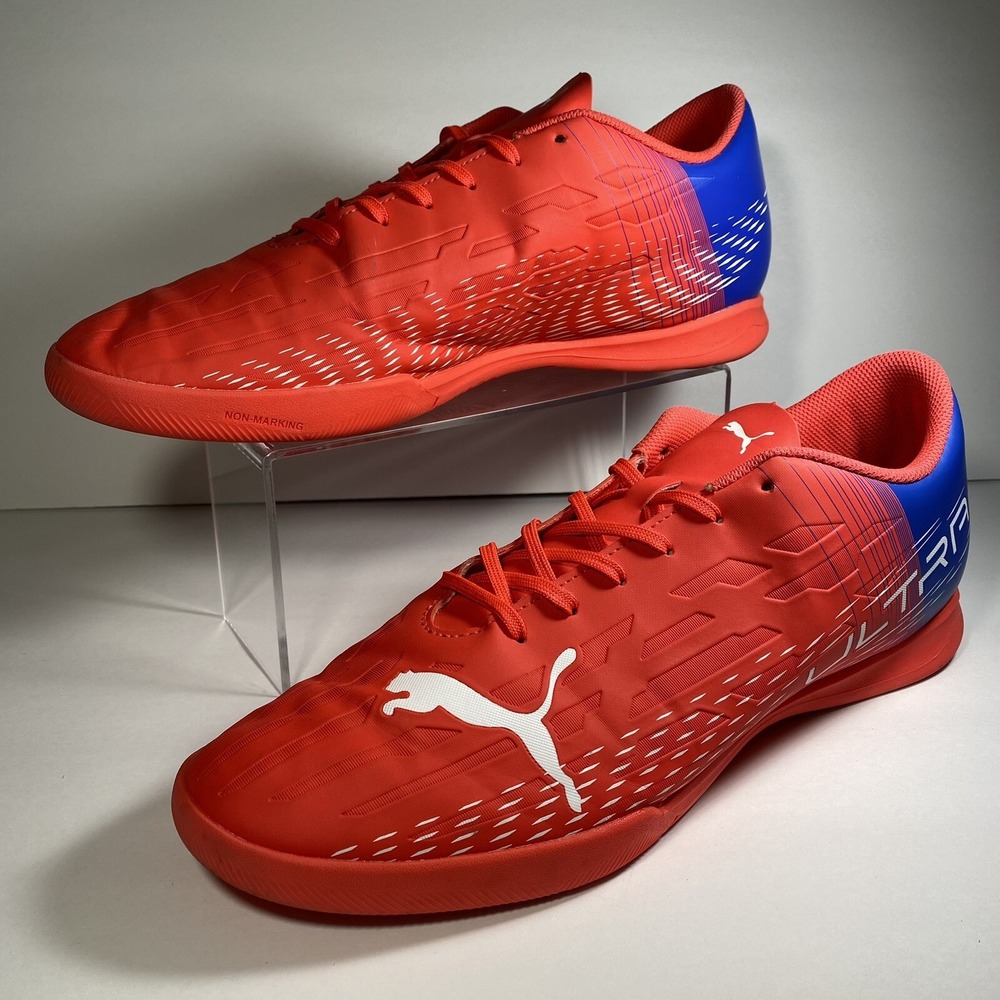 Puma Ultra 4.2 IT Indoor Soccer Shoes Mens 13 Red Blue Futsal 106537-01